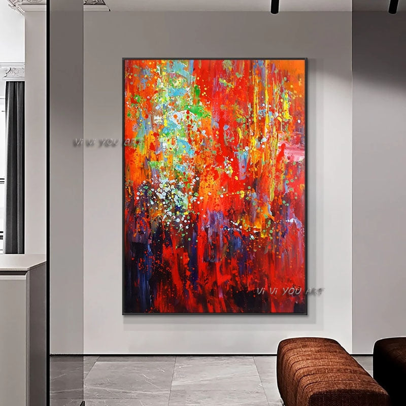 Large Size Wall Art Abstract Thick Texture Oil Painting On Canvas 100 Hand Painted Without Frame