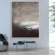 Load image into Gallery viewer, 100% Handmade Large Abstract Painting On Canvas Artwork  Painting Abstract Art Canvas Gray Painting Minimalist Painting Oversize
