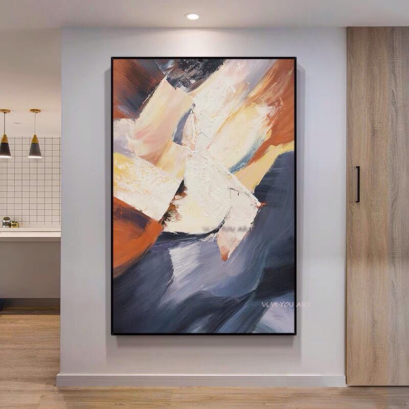 Large Best Modern Paintings 100% Hand Painted Abstract Landscape Oil Painting On Canvas For Living Room Decortion No Framed Art