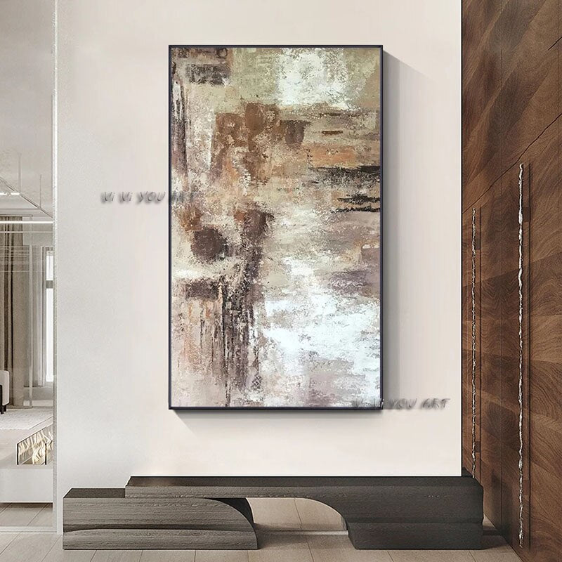 100 Handmade Oil Painting by Artist Canvas Wall Art Modern Abstract Minimalist Oil Painting for Livingroom.