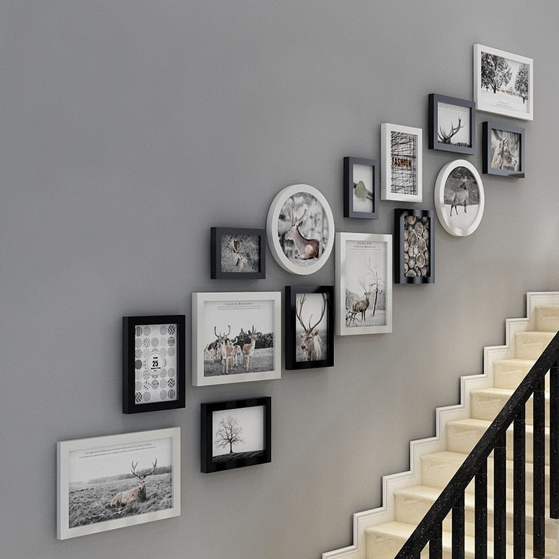 Photo Frame Stairs on The Wall Corridor 15 Piece Set