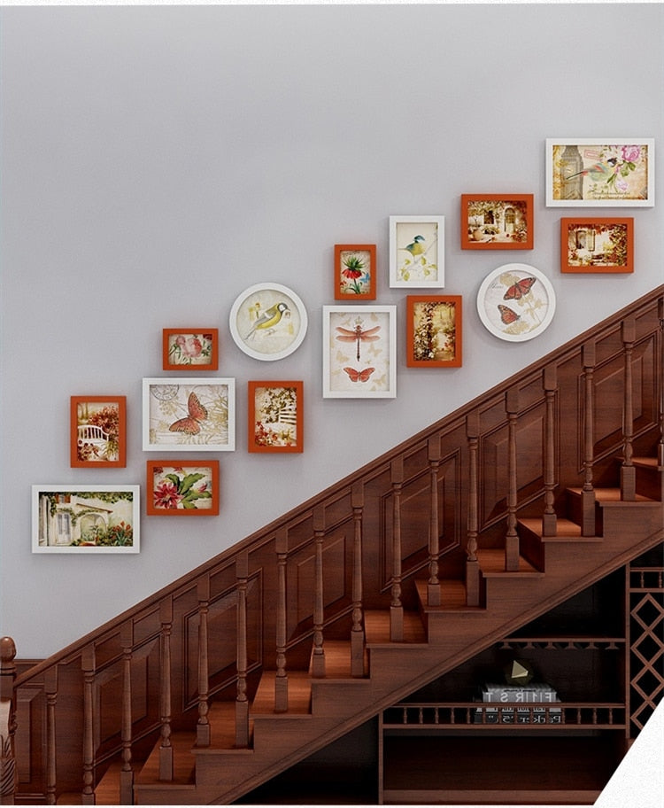 Photo Frame Stairs on The Wall Corridor 15 Piece Set