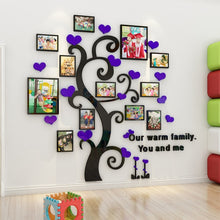 Load image into Gallery viewer, Wall Stickers Family Photo Frame 3D DIY Acrylic Mirror Tree Art Decal for Bedroom Living Room Sofa TV Background Wall Home Decor
