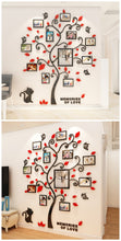 Load image into Gallery viewer, 3D Acrylic Sticker Tree DIY Photo Frame Mirror Wall Decals for Living Room Family Photo Art Home Decor
