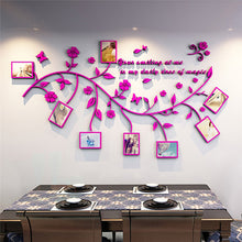 Load image into Gallery viewer, 3D DIY Photo Frame Tree Branch PVC Acrylic Wall Decals Adhesive Family Wall Stickers Mural Art Home Decor Bedroom Stickers
