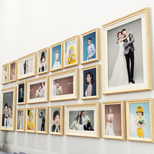 Load image into Gallery viewer, 20Pcs/Set Wood Picture Frames With Pictures Photo Frame For Wall Hanging Classic Wooden Frame For Home Decoration
