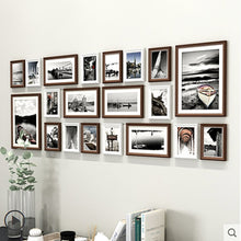 Load image into Gallery viewer, 20Pcs/Set Wood Picture Frames With Pictures Photo Frame For Wall Hanging Classic Wooden Frame For Home Decoration
