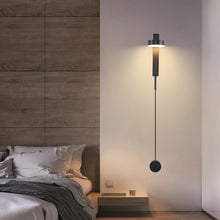 Load image into Gallery viewer, LED Wall Lamp Simple Rotating  Wall Lightings Black Gold Bedroom  Living Room Aisle Rotary Switch Indoor Lighting Fixtures
