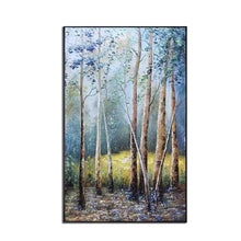 Load image into Gallery viewer, Whosale new Hand Painted Knife Abstract Tree Landscape Oil Painting on Canvas Wall Art Picture Living Room Wall Decor artwork

