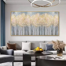 Load image into Gallery viewer, Hand painted Large Size Gold Paintings Abstract Oil Painting Canvas Paintings Art Wall Picture For Home Living Room Wall Decor
