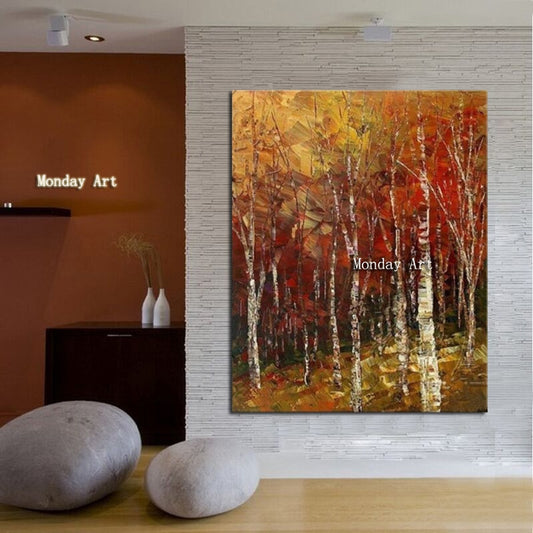 Landscape oil painting on canvas room decoration modern large size 100% hand-drawn abstract painting drawing new oil painting