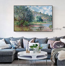 Load image into Gallery viewer, Large size Home Decor Hand Painted Abstract Seascape Oil Painting On Canvas Sea Beach Wall Pictures For Living Room Bedroom
