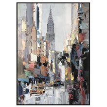 Load image into Gallery viewer, 100% Hand Painted Wall Art Wall Pictures Abstract City Landscape Oil Painting Handmade For Living Room Home Decor No Framed
