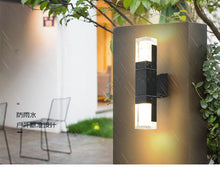 Load image into Gallery viewer, Modern Outdoor Wall Mounted Lamp IP65 Waterproof LED Wall Lighting Garden porch Sconce Light 96/220V Gold Black Sconce Luminaire
