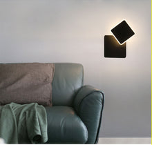Load image into Gallery viewer, Wall Lamps for Bedroom living room Indoor Rotatable Plated Metal Led Wall Lamps white black body square round triangl AC90-260V
