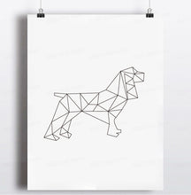 Load image into Gallery viewer, Geometric Dog Canvas Art Print Poster, Wall Pictures for Home Decoration, Wall Art Decor FA221-11

