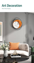 Load image into Gallery viewer, Orange Simple Decorative Silent Wall Clock Modern Design Large Watches For Kitchen Living Room Bedroom Home Interior Decoration
