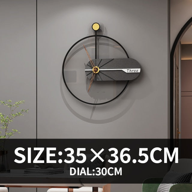 Minimalist MDF Decorative Silent Wall Clock Modern Design Large Watches For Kitchen Living Room Bedroom Home Interior Decoration