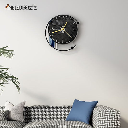 Black Simple Decorative Silent Wall Clock Modern Design Large Watches For Kitchen Living Room Bedroom Home Interior Decoration