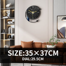 Load image into Gallery viewer, Black Simple Decorative Silent Wall Clock Modern Design Large Watches For Kitchen Living Room Bedroom Home Interior Decoration
