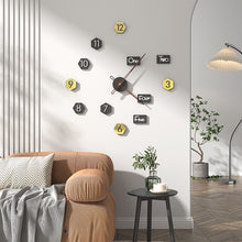 Load image into Gallery viewer, Minimalist Silent Wooden Large Decorative DIY Wall Clock Modern Design Living Room Home Kitchen  Brief Decoration Watch Stickers
