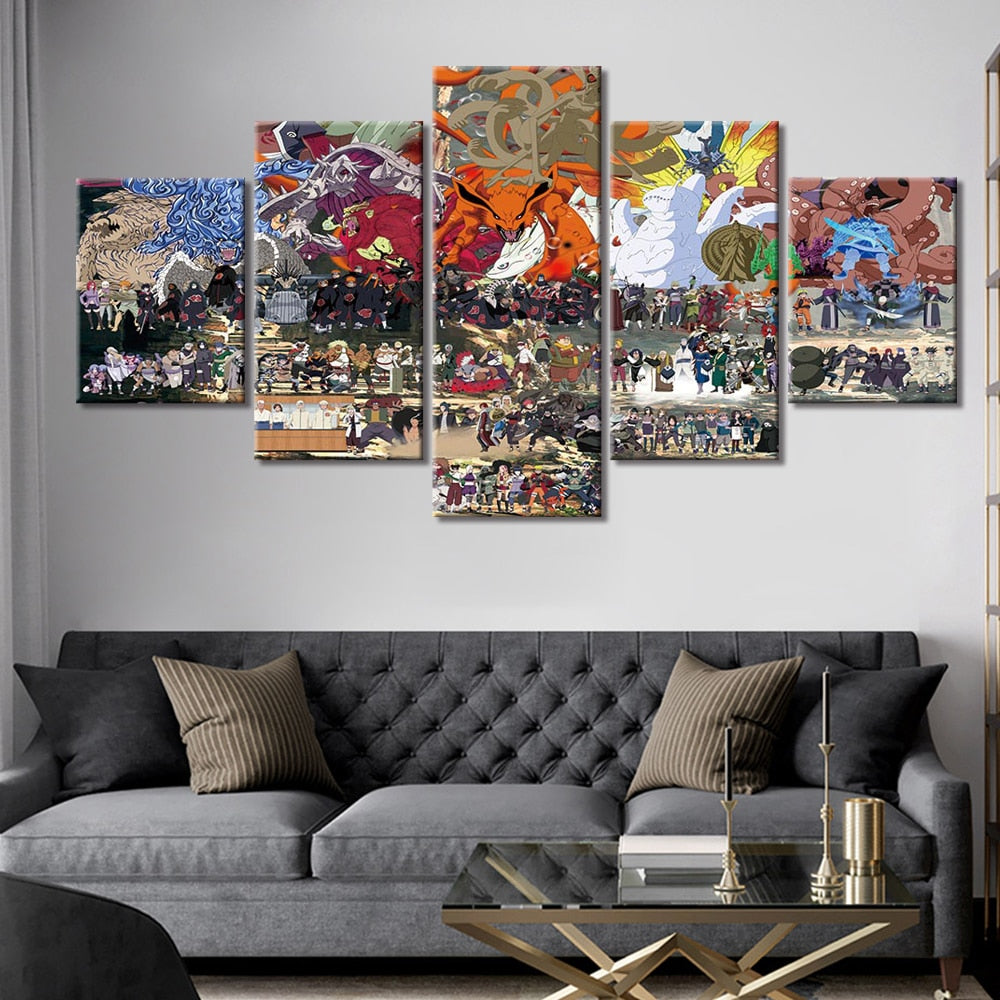 HD Printed Japan Anime Canvas Painting Home Decoration Modular Wall Picture for Living Wall Art