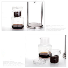 Load image into Gallery viewer, Free shipping Large capacity 1000ML percolators glass coffee pot /superior filter coffee maker ice drip coffee filters tool BD-7
