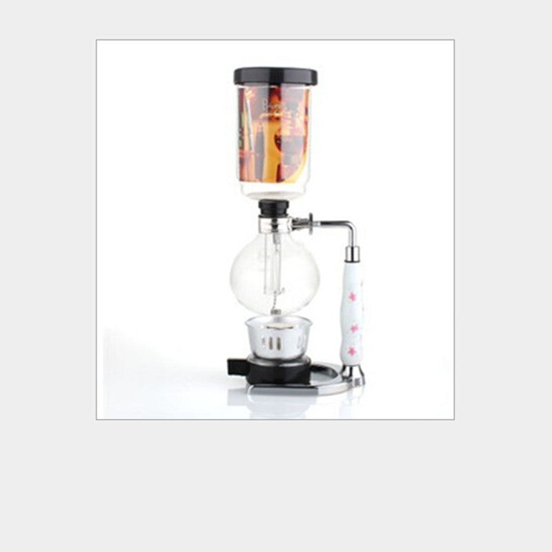 3 cups 5 cups of fine glass siphon pot / high quality vacuum coffee maker filter coffee pot coffee filter tool gift