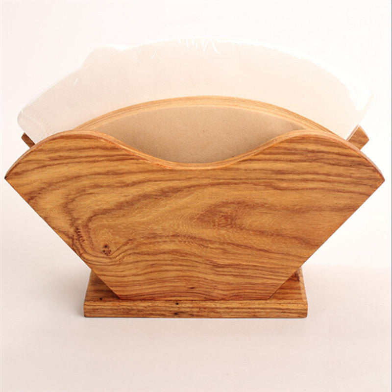coffee paper filter holder / Redwood Material coffee filter paper tissue boxes and the shelf coffee tool