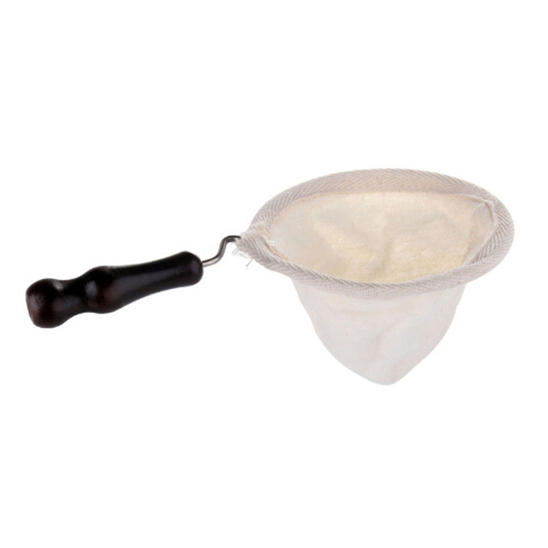 Handheld wooden handle flannel material filter bags / Flannels coffee filter paper coffee machines strainer coffee and tea tools