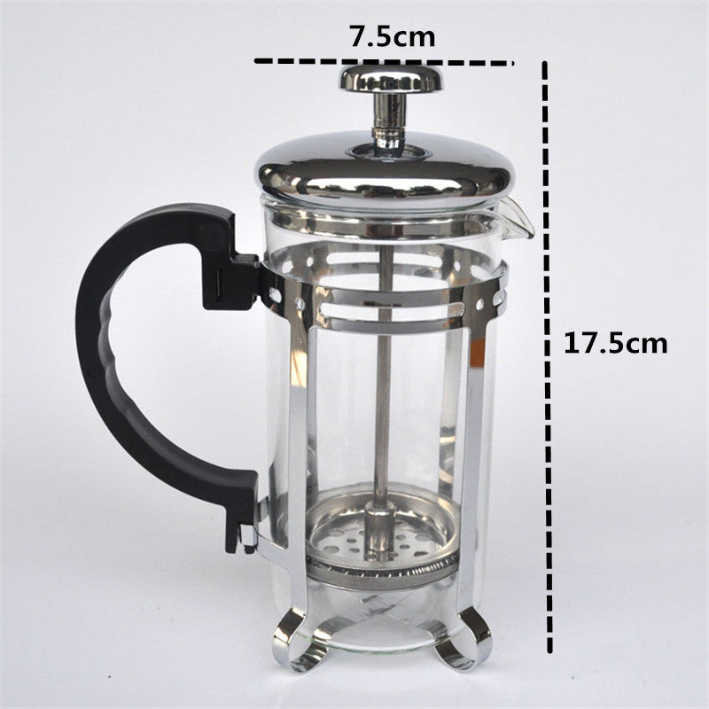 350ML silver glass filter coffee maker / tea strainer percolating cup coffee machine tea cup coffee filter tools Kitchen Tools