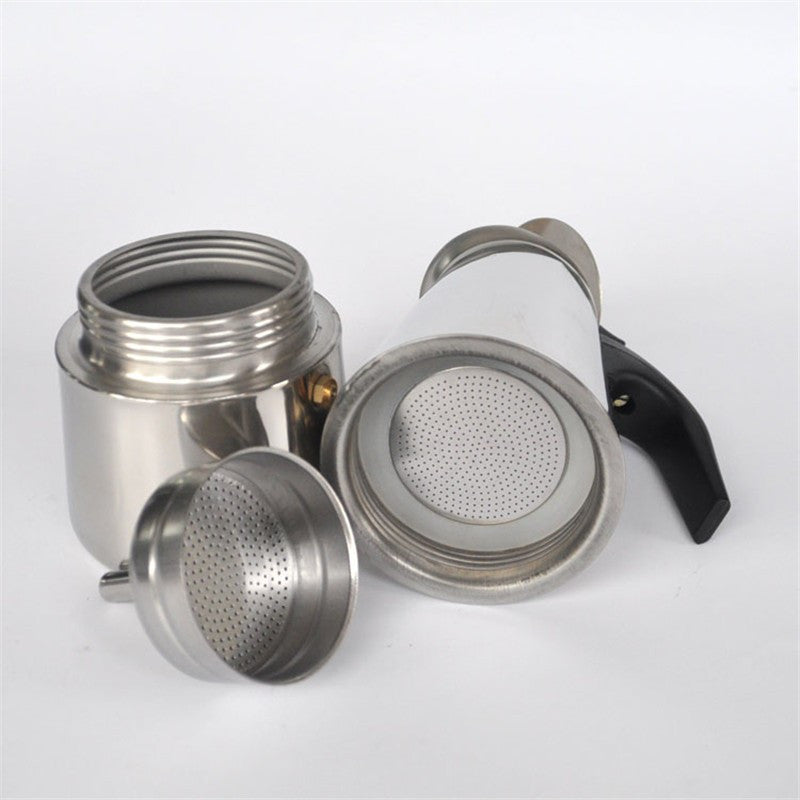 4 cups stainless steel Moka / home office coffee pot / mocha coffee pot / filter / filter coffee maker B1-400