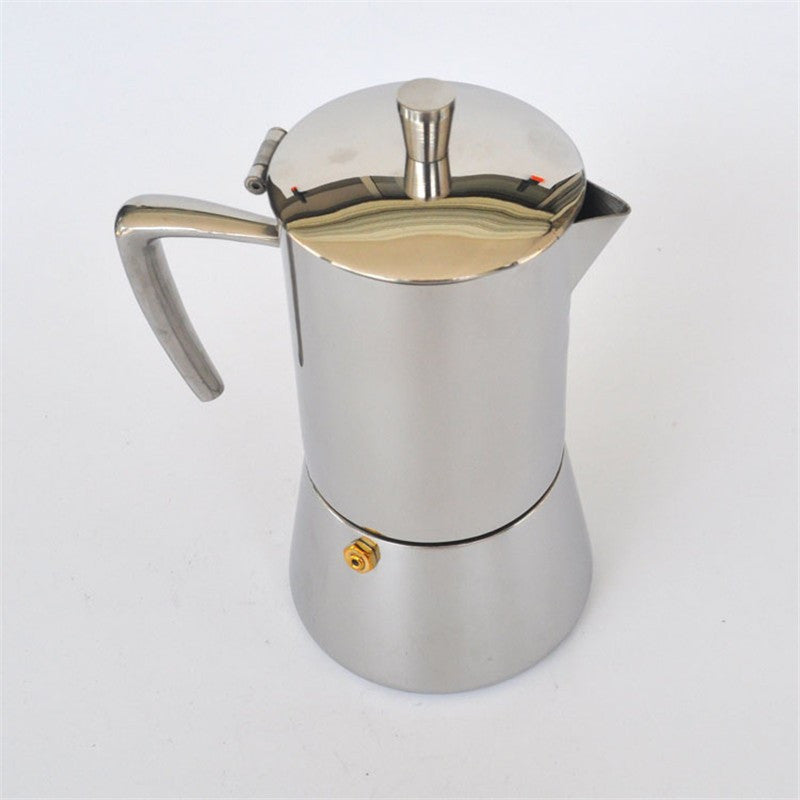 Stainless steel Moka pot 6 cups / filter cartridge aluminum material mocha coffee pot coffee filter coffee pot filtering tools