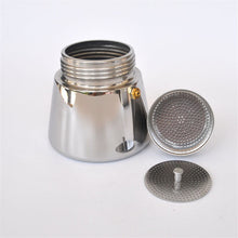 Load image into Gallery viewer, Stainless steel Moka pot 6 cups / filter cartridge aluminum material mocha coffee pot coffee filter coffee pot filtering tools
