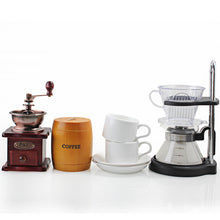 Load image into Gallery viewer, 1Set Free Shipping EMS DHL FedEx coffee gift box pot grinding machine oak barrel coffee cup
