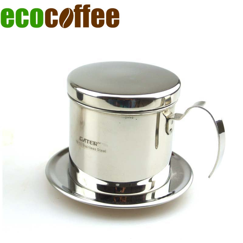 1 Pc Free Shipping 1 Cup Stainless Steel Vietnam coffee dripper Vietnamese drip  pot