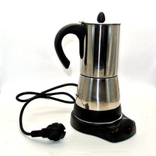 Load image into Gallery viewer, 1PC $ Cups Counted Espresso Coffee Maker Stainless steel Electrical Moka Pot 220V Euro Plug

