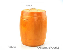 Load image into Gallery viewer, 1PC Free Shipping 2 Pounds Pine Coffee Bean Barrel Coffee Bean Baskets Coffee Bean Cans
