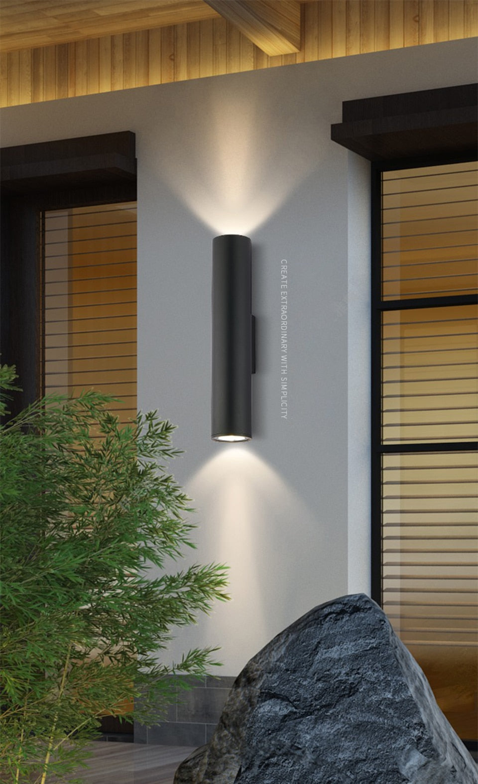 Waterproof outdoor LED wall lamp Modern IP67 Aluminum Wall Light Black White Garden porch Sconce Light 96V 220V Sconce Luminaire