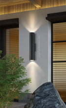 Load image into Gallery viewer, Waterproof outdoor LED wall lamp Modern IP67 Aluminum Wall Light Black White Garden porch Sconce Light 96V 220V Sconce Luminaire
