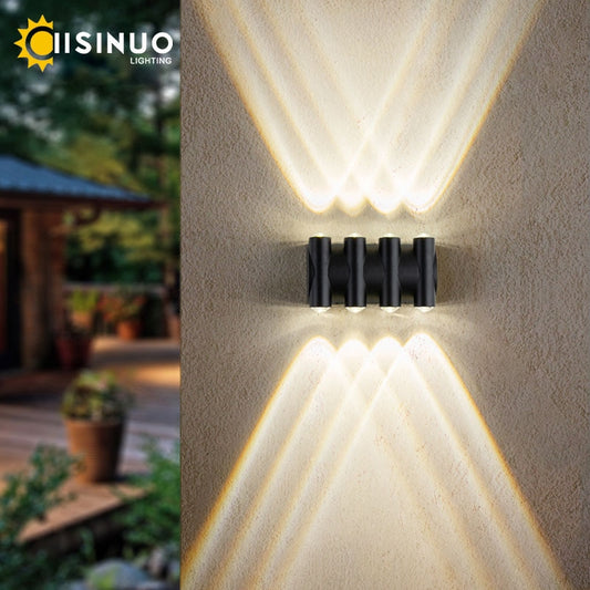 IP68 Outdoor Lighting LED Garden Light Alumunim Wall Lamp Villa Porch Street Sconce Lightings 110v-260v Sconce Luminaire