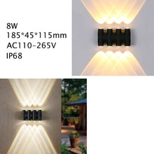 Load image into Gallery viewer, IP68 Outdoor Lighting LED Garden Light Alumunim Wall Lamp Villa Porch Street Sconce Lightings 110v-260v Sconce Luminaire
