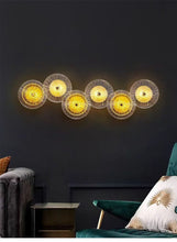 Load image into Gallery viewer, Postmodern Light Luxury Wall Lamp Decor for Living Room Background Wall Bedside Personalized Glass Aisle Wall Lighting 110-240v
