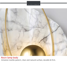 Load image into Gallery viewer, Postmodern Light Luxury Wall Lamp for Living Room Background Wall Bedside Personalized Marble Hotel decoration Lighting 110-240v
