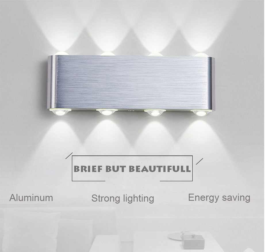 Modern Creative LED wall lamp up down Rounded shaped luminaire 6W 8W  AC110v-240v for bedroom corridor living room decro