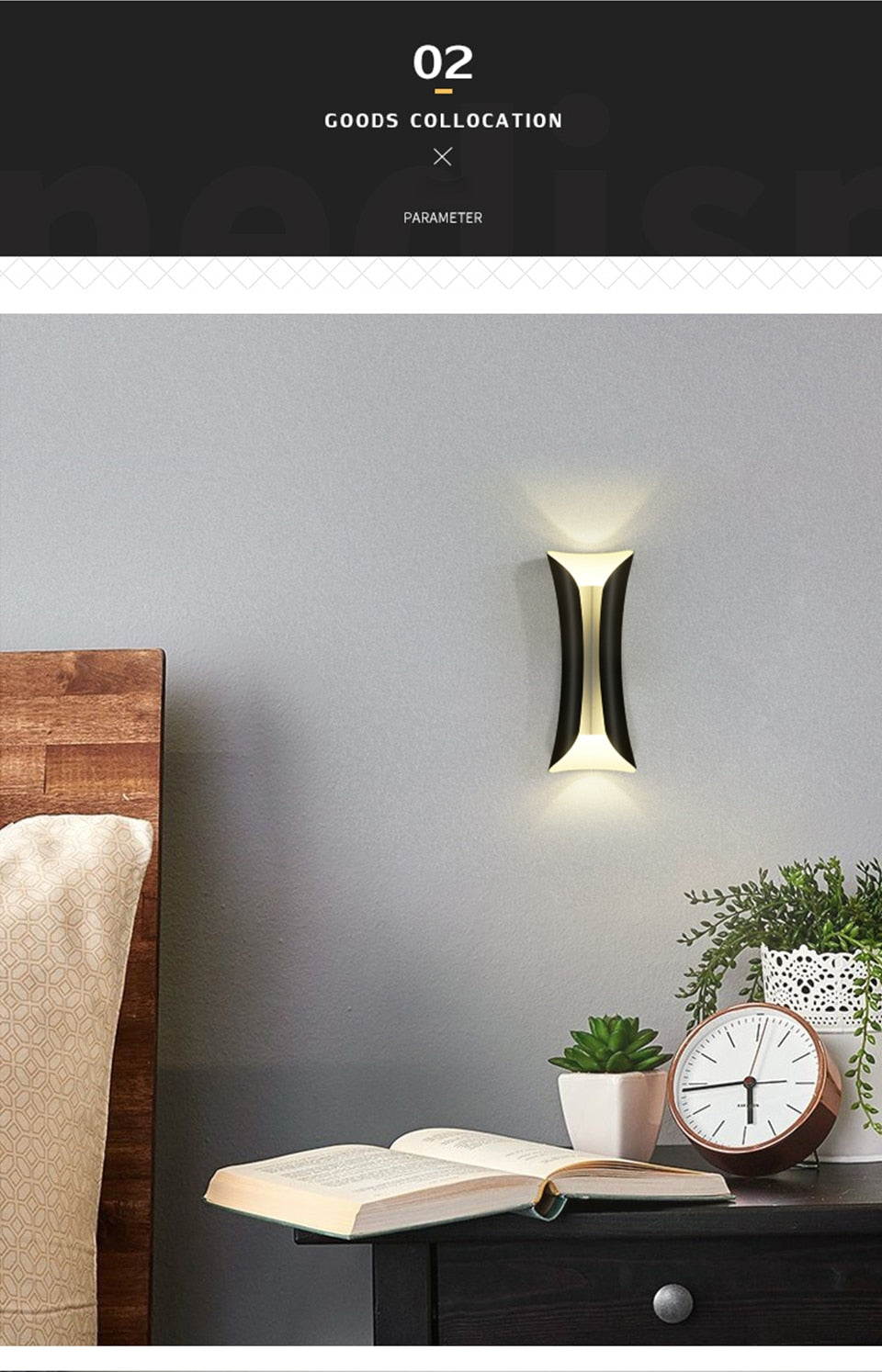 Nordic creative luxury Wall lamp living room background wall modern simple small waist bedside bedroom hotel aisle light