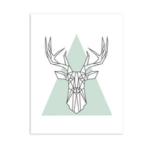 Load image into Gallery viewer, Simple Style Canvas Art Print Painting Poster, Deer Head Wall Pictures For Home Decoration, Wall Decor YE139
