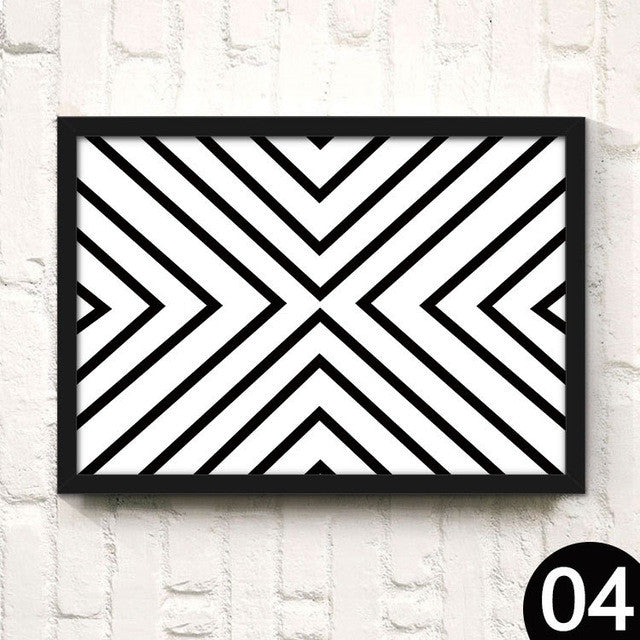 Nordic decorative painting modern living room wall poster black and white English abstract creative home canvas painting