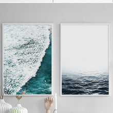 Load image into Gallery viewer, Modern Posters And Prints Blue Sea Wall Art Canvas Painting Wall Pictures For Living Room Nordic Decoration No Poster Frame
