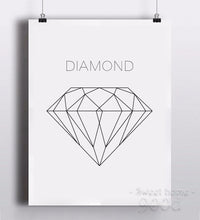 Load image into Gallery viewer, Geometric Diamond Canvas Art Print Painting Poster,  Wall Pictures for Home Decoration, Home Decor YE100
